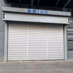 Porte spirale industrielle en acier à haute vitesse, panneau rigide, porte à enroulement moderne pour atelier avec <span class=keywords><strong>ouverture</strong></span> rapide - Product Image 5