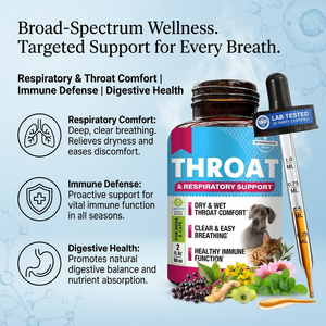Gotas de soporte pulmonar <span class=keywords><strong>para</strong></span> perros Suplementos de salud respiratoria Mullein Leaf & Echinacea Hierba Pulmones Líquido Suplementos de vitaminas <span class=keywords><strong>para</strong></span> perros - Product Image 4