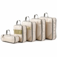 5 cubes de compression pour les essentiels de voyage, sacs organisateurs de bagages compressibles et extensibles de grande taille