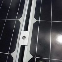 Kit de fixation pour panneaux solaires en aluminium, collier de serrage en Z pour fixation intermédiaire/finale 40-80 mm, matériel de montage PV