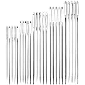 Agujas de acero con orificio grande de 30 Ps <span class=keywords><strong>para</strong></span> el hogar, Kit de edredón de <span class=keywords><strong>terciopelo</strong></span> <span class=keywords><strong>para</strong></span> <span class=keywords><strong>coser</strong></span> a mano con botella de plástico, Kit de costura de ojo de <span class=keywords><strong>aguja</strong></span> - Product Image 2