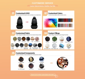 Fundas de Asiento LumeStitch, Juego Completo de Cuero, para Todas las Estaciones, Ajuste Universal, Cómodas, Premium, para el <span class=keywords><strong>Interior</strong></span> del Automóvil - Product Image 5