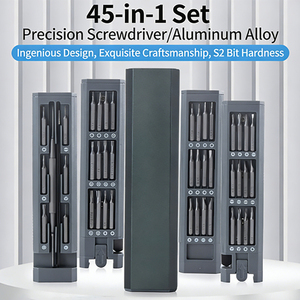 Steeltreks New Hot 45 in 1 Precision Screwdriver Set Professional <b>Small</b> Screwdriver Set with Metal Case Magnetic Repair <b>Tool</b> Kit - Product Image 1