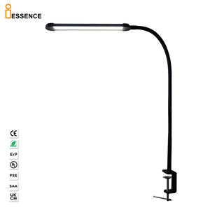Lampe de bureau LED moderne à pince, col de cygne réglable, USB 5V, lumière de lecture protectrice pour les yeux, 3 couleurs, intensité variable, pour bureau, salon de <span class=keywords><strong>manucure</strong></span>, travail - Product Image 1