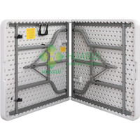 Tables pliantes en plastique HDPE, meubles de cuisine, vente en gros, location d'hôtel,