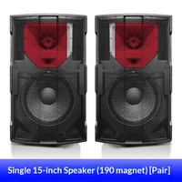 Haut-parleur professionnel actif de grande puissance 1300W, double 15 pouces, étanche, trois voies, pour extérieur, idéal pour les mariages