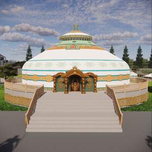 Camping en plein air Maison mobile Tente Partie familiale Tentes Bon marché <span class=keywords><strong>Yourte</strong></span> <span class=keywords><strong>mongole</strong></span> de haute qualité - Product Image 1