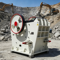 Concasseur à mâchoires compact à faible vibration de petite taille 110 Tph 200 Tph, concasseur à mâchoires pour l'extraction d'or