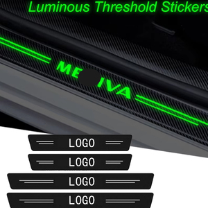 Logo de voiture lumineux porte de coffre arrière <span class=keywords><strong>Film</strong></span> de protection anti-rayures autocollants de seuil seuil bande lumineuse accessoires de voiture CDS1 - Product Image 2