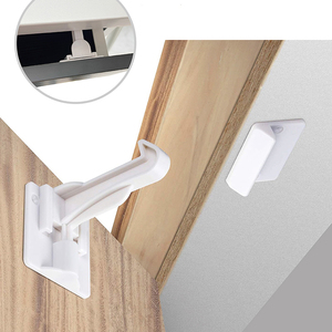 4 blocs de <span class=keywords><strong>porte</strong></span> de placard et de tiroir, ensemble de protection de la maison et de protection des enfants, serrures pour bébé faciles à installer - Product Image 1