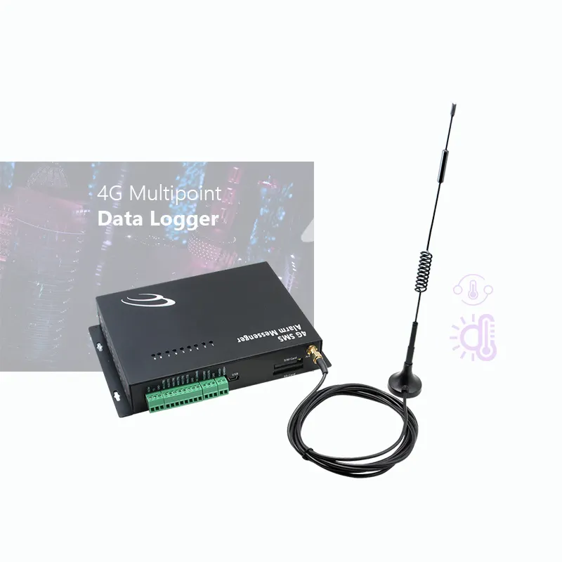 UMT8-HV-4Gデータロガー4g冷蔵庫冷凍庫gsmsms温度アラームiotセンサーマルチポイント4GSMSアラームメッセンジャー