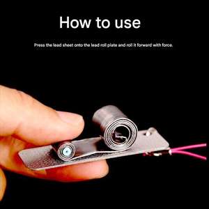 Placa de Acero Inoxidable Clásica de Alta Resistencia para Enrollar Plomos de Pesca, Accesorio para Moldear Plomos, Uso en Caza y Táctico - Product Image 2