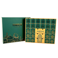 Leerer Ramadan Adventskalender mit Schubladen 2025 Ramadan Dekorationsboxen Eid Countdown Kalender Befüllbare Ramadan Geschenkbox