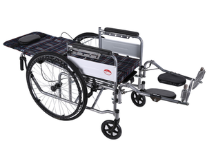 น้ำหนักเบาสแตนเลสพับ<span class=keywords><strong>ครึ่ง</strong></span>นอนคู่มือปรับนอน Commode รถเข็นสำหรับ<span class=keywords><strong>คน</strong></span>ชราและผู้พิการ - Product Image 5