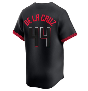 Camiseta de Béisbol Bordada al por Mayor, Transpirable, de Verano, para Hombre, Roja de Cincinnati, USA # 44 Elly De La Cruz # 11 Barry Larkin # 7 <span class=keywords><strong>Spencer</strong></span> - Product Image 1
