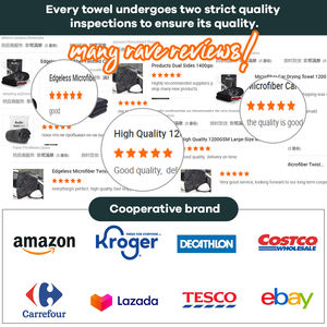 Serviette de nettoyage de cuisine multifonctionnelle en microfibre et fibre de carbone torchon absorbant l'eau répulsif à l'huile sans traces de verre - Product Image 5