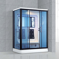 Kits de salle de bain pour 2 personnes, luxe, vapeur, préfabriqués, douche à vapeur double