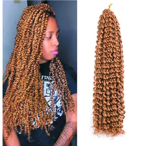 Fibre japonaise importée 2024 nouveau design passion twist crochet cheveux tresse ombre couleur passion twist tresses