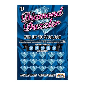 High Quality Lucky Number Lottery Ticket Scratch Off Ticket Print <b>Paper</b> Ticket - Product Image 2