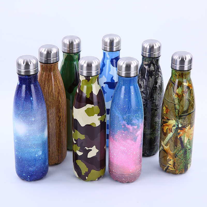 Bestseller-Produkte Edelstahl bedruckte Flasche Bullet Termo Wasser flasche Thermoskanne Coke Spill Proof Cups Bullet Bottle