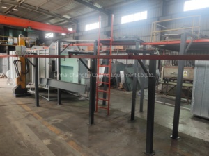 Linea Industriale di Verniciatura a Polvere Elettrostatica Changhe, Cabina di Spruzzatura Automatica, Forno di Polimerizzazione, Lamiera Zincata a Movimento Alternato Motorizzato - Product Image 2