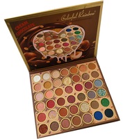 Großhandel 42 Farben Lidschatten-Palette Perl Matt Glitzer Pailletten Heller Hautton Trockener Lidschatten für Bühnen-Make-up-Palette