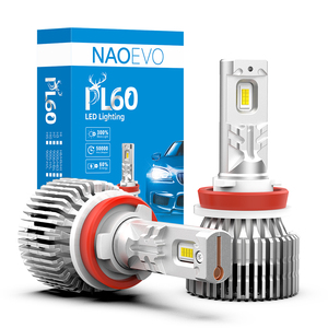 Lámparas LED PL60 H7 Canbus 120W 40000lm 12V HB3 9005 H11 H15 <span class=keywords><strong>Faro</strong></span> Luz Bombilla H4 para Auto Car Light 6000K H4 Led Headlight H7 X5 A3 - Product Image 2