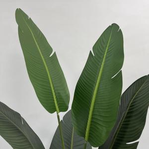 Palmier du voyageur artificiel en soie de qualité supérieure, plante décorative d'intérieur réaliste - Product Image 4