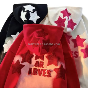 Sudadera con Capucha de Algodón y Felpa Personalizada al por Mayor, Transpirable, con Bolsillo, Bordado, Estilo Hip Hop, Unisex, para Otoño - Product Image 1