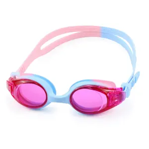 Kids Children Customize Color Silicone Without Latex Swim Goggles Swimming Glasses Anti Fog Swimming Goggles Easy Adjustable Buc