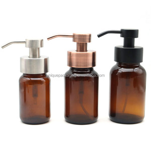 Distributeur de savon en <span class=keywords><strong>verre</strong></span> de haute qualité, bouteille moussante pour le lavage du visage, pompe à mousse vide de 250ml avec boîte personnalisée - Product Image 3