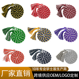 เชือกประดับสำเร็จการศึกษา Jing Zherui สีดำเหลือง พู่โพลีเอสเตอร์ตกแต่ง สไตล์ยุโรปและอเมริกา - Product Image 5