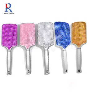 Migliore Qualità Popolare Caldo di bling del Rhinestone A Buon Mercato Paddle Brush, Antico Disegno Dei Capelli paddle Brush