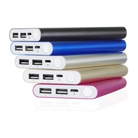 Gratis Laser iklan perusahaan Logo Web Power Bank pengisi daya Usb ganda untuk 15 Pro Max