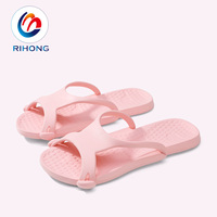 Chaussures à glissière bon marché en gros Sandale Avion pliant Eva Taille unisexe Pantoufles de voyage pliables colorées