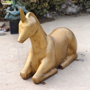 Parcs extérieurs Statues de <span class=keywords><strong>poulain</strong></span> licorne en bronze grandeur nature - Product Image 4