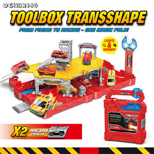 Voiture à roue libre en alliage Petit <span class=keywords><strong>garage</strong></span> <span class=keywords><strong>Jouets</strong></span> de stationnement 2025 avec lumière LED Musique - Product Image 2