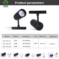 Système d'éclairage sur rail intelligent, éclairage intérieur à intensité variable, éclairage sur rail magnétique LED 48V
