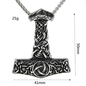 Nordic Viking Pendant Stainless Steel Necklace Men's Celtic Knot Design <b>Cross</b> Shape Gift Jewelry Fashion Pendant - Product Image 5