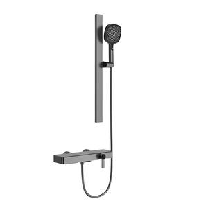 Ensemble de salle de bain portable mural double fonction Vimijia, pomme de douche eau chaude et froide, robinet, exclusivité transfrontalière, finition rose brossé - Product Image 4