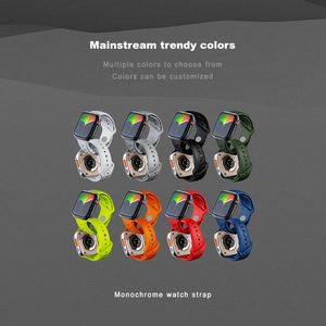 극한 조건 견딜 수있는 Apple 시계 스트랩을위한 독특한 FKM Fluororubber 스포츠 스마트 시계 밴드 방수 - Product Image 6