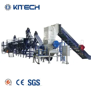 Waste PP PE Plastic Film Bag Recycling Machine