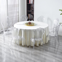 Chaises de mariage modernes d'extérieur, chaises de mariage transparentes pour banquets, chaises de mariage de luxe en cristal pour événements