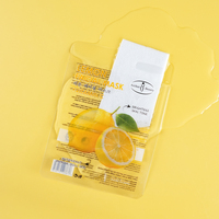 Masque facial en feuille de citron personnalisé avec votre logo, éclaircissant le teint, améliorant la peau terne, masques de beauté naturels pour le visage, OEM ODM