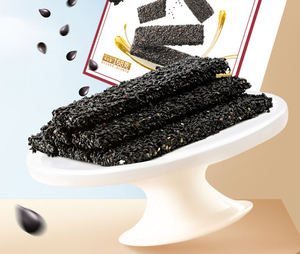 Barre de sésame noir Huanglaowu sans sucre et au miel, riche en calcium et en protéines, collation saine quotidienne et portable, 168g - Product Image 6