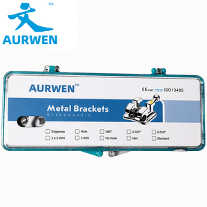 AURWEN - Brackets Ortodónticos Convencionales Ligables, Acero Inoxidable 17-4, Soldados por <span class=keywords><strong>MIM</strong></span>, Multiusos, para Higiene Bucal - Product Image 2