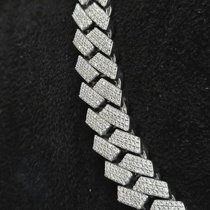 Cadena Cubana de Moissanita para Hombre, de Alta Calidad, con Incrustaciones de Diamantes, para Moda Urbana y Uso Diario, Disponible al Mejor Precio - Product Image 6