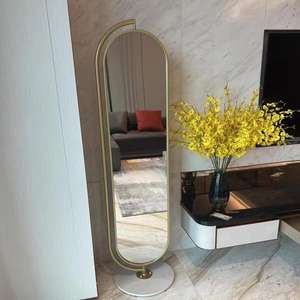 Lastra di vetro a specchio girevole dal Design antico specchio da parete per bagno con doccia a tutta lunghezza a forma di personalizzato moderno - Product Image 5