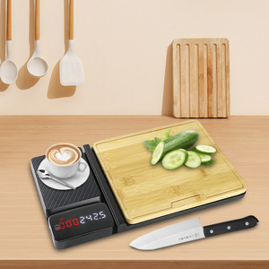 Herramientas multiusos para electrodomésticos, <span class=keywords><strong>tabla</strong></span> <span class=keywords><strong>de</strong></span> <span class=keywords><strong>cortar</strong></span> <span class=keywords><strong>inteligente</strong></span> electrónica para <span class=keywords><strong>cortar</strong></span> paja <span class=keywords><strong>de</strong></span> bambú y trigo 4 en 1 con escala - Product Image 5