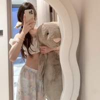 Peluche Lapin Géant de Style Domestique Jellycat, Fabriqué en Chine, 100-150cm – Adorable Poupée Lapin, Cadeau en Peluche Idéal pour